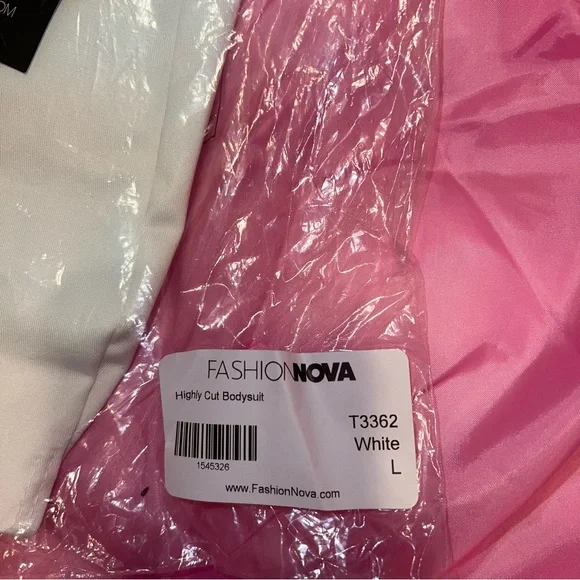 Highly Cut Bodysuit - White - Picture 11 of 11